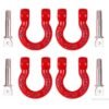 SCALE BUMPER TOW HOOKS (4PC) Red