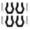 SCALE BUMPER TOW HOOKS (4PC)Black