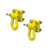 METAL BUMPER SHACKLES & MOUNTING BRACKET Yellow (2PCS)