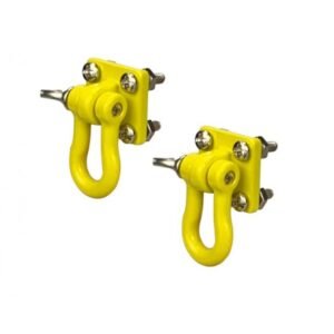 METAL BUMPER SHACKLES & MOUNTING BRACKET Yellow (2PCS)