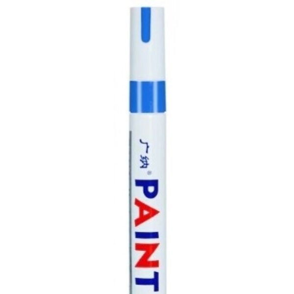 Blue waterproof car tire paint pen