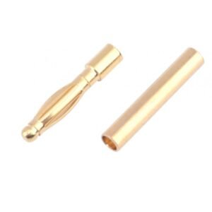 2.0MM GOLD CONNECTOR, MALE + FEMALE (4PAIRS)