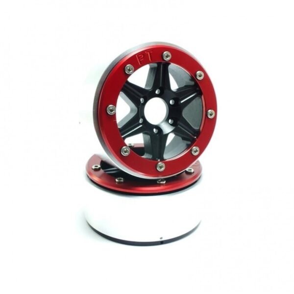 BEADLOCK WHEELS PT-SIXSTAR BLACK/RED 1.9
