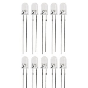 Led 5mm Branco 3V (set 10pc)