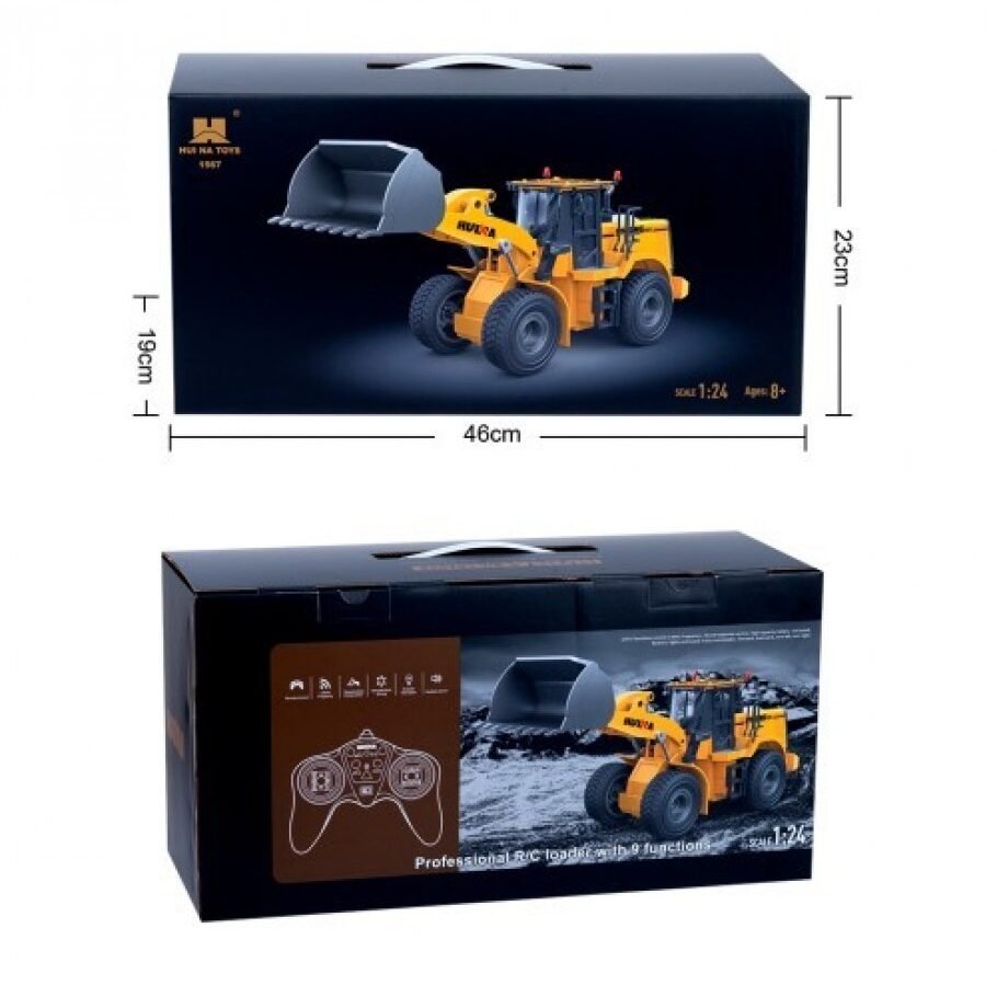 HUINA 1567 1:24 2.4G 9CH RC WHEEL LOADER - Image 5