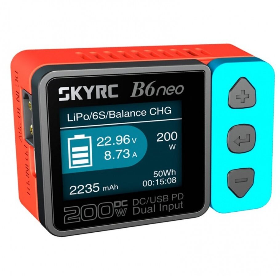 SKYRCB6NEO DC INPUT 10-28V RED/BLUE CHARGER - Image 3