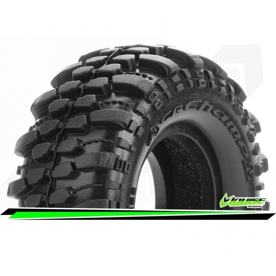 CR-CHAMP - 1:18/1:24 Crawler Tires Super Soft for 1.0 Wheels (2) - LR-T3366VI