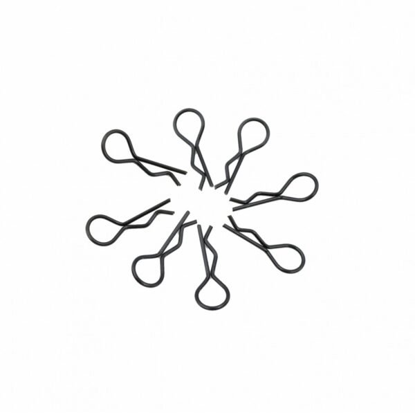 BODY CLIP 1/8 Black (8)