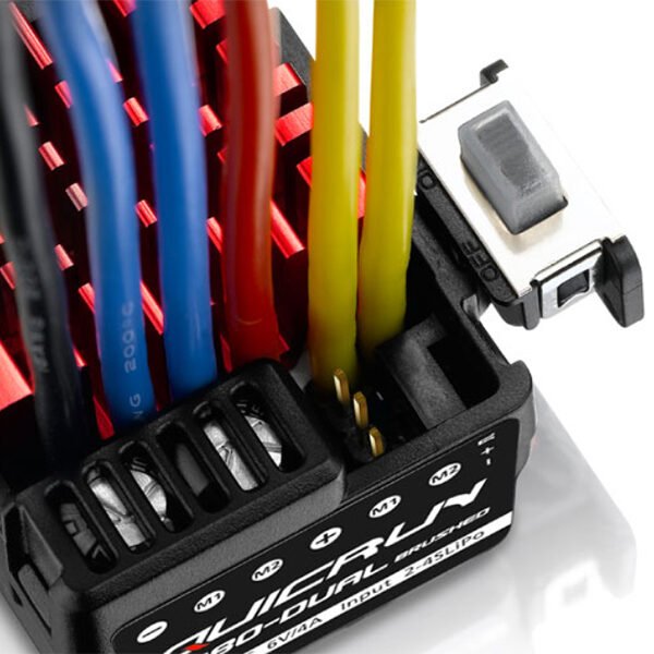 Hobbywing QuicRun 0880 Dual Brushed ESC 80A for 1:10 - Image 3