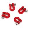 SCALE BUMPER TOW HOOKS 1/24 (SCX24) (4PC) Red