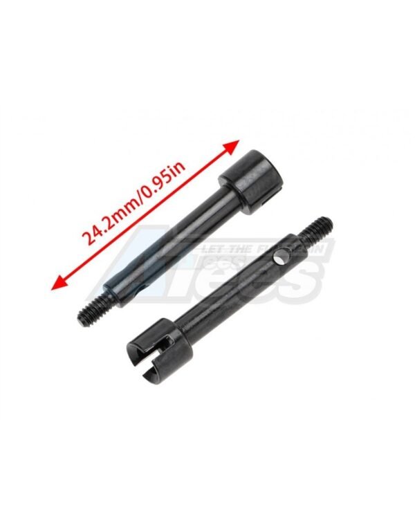 Hobby Details +4mm Steel Drive Stub Axles for Axial SCX24 - Image 3