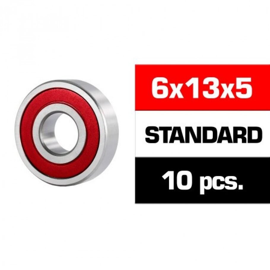 6X13X5MM KIT RODAMIENTOS "HS" TAPAS DE GOMA (10U.)