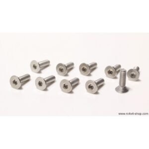 Head Inox Flat Hex Screw M3x10-10pcs / set