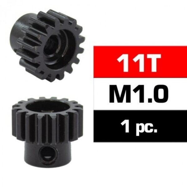 HSS STEEL M1.0 PINION GEAR 11T W/5.0MM BORE