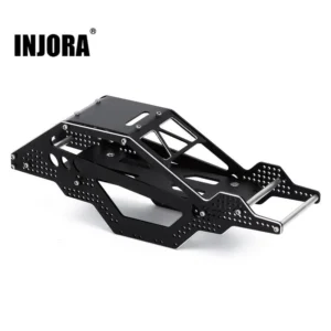INJORA Black Aluminum Rock Buggy Roll Cage Body Shell Chassis For Axial SCX24