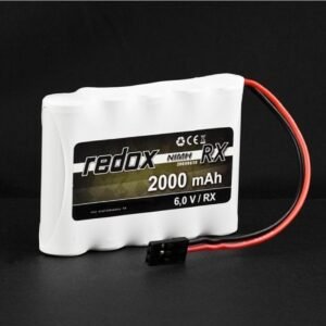 NiMH 6,0V 2000 mAh RX-pack [flat] - REDOX