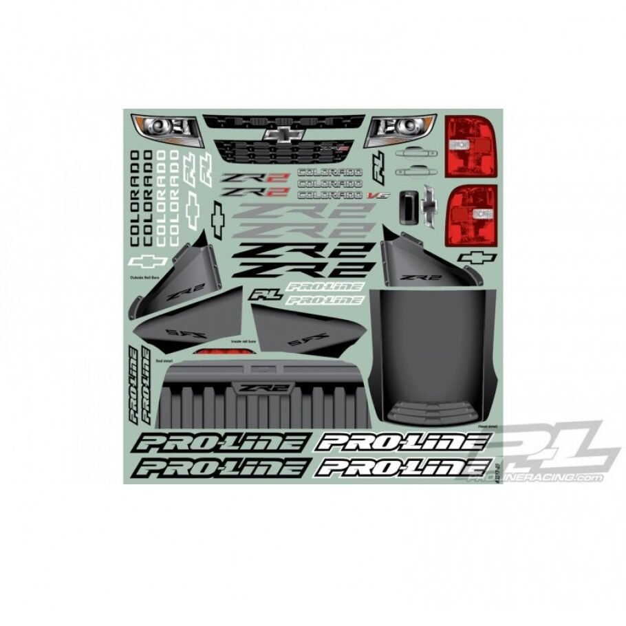 PROLINE CHEVY COLORADO ZR2 CLEAR BODY FOR 313MM CRAWLER - Image 6