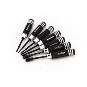 RCparts Tools Set Hex 1.5/2.0/2.5mm/ Phillips 0 + / Flat 1 - / Socket 4.0/5.5mm