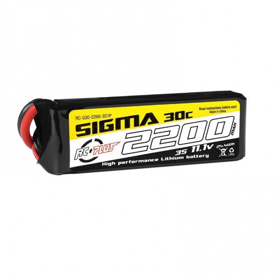 RC Plus - Li-Po Batterypack - Sigma 30C - 2200 mAh - 3S1P - 11.1V - XT-60