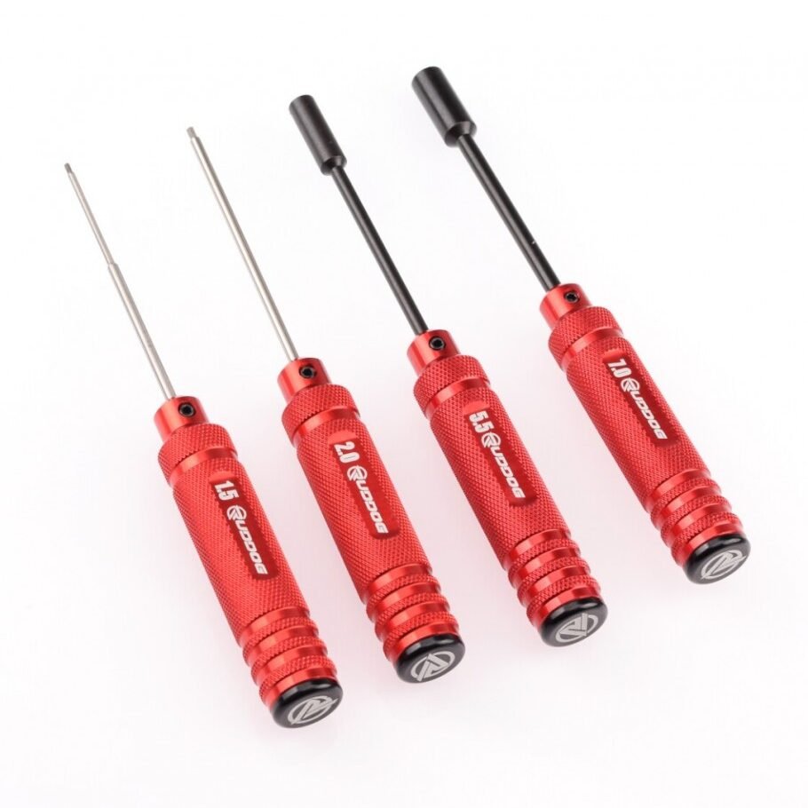 RUDDOG Metric Hex and Nut Driver Wrench Set (1.5 | 2.0 | 5.5 | 7.0mm)