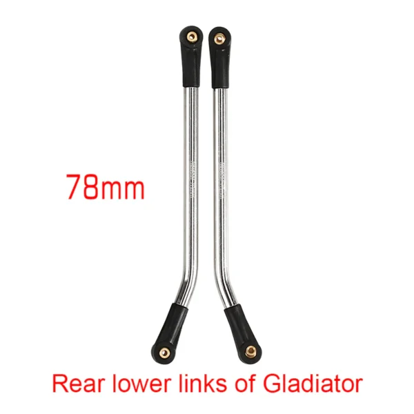 2PCS 78mm Stainless Steel High Clearance Chassis Links for SCX24 Mods (Gladiator Rear Lower)