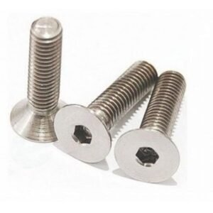 Head Inox Flat Hex 0.50" 1,27mm Screw M2x12mm - 10pcs / set plugada