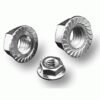 M4 SERRATED ALUMINIUM LOCKNUTS 8pcs