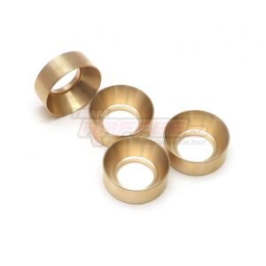 Team Raffee Co. 9.5g Brass Wheel Weights (4) for Axial SCX24