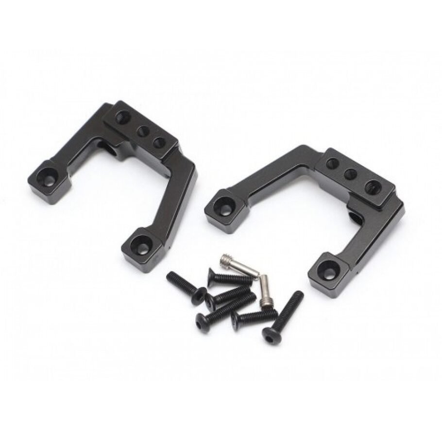 Element RC Aluminum Rear Shock Mounts (2) Black for Element RC Enduro