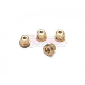 Team Raffee Co. Axial SCX24 Brass Wheel Hubs (4)