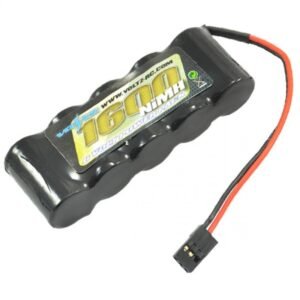 VOLTZ 1600MAH 6.0V RX STRAIGHT BATTERY W/ JR PLUG