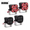 INJORA LED Roof Lights Headlights Round Spotlight for 1/10 RC Crawler