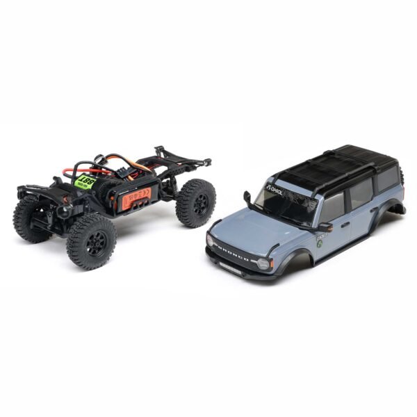 1/30 SCX30 Ford Bronco 4X4 RTR Brushed Rock Crawler (Battery & Charger Included), Gray - Image 24