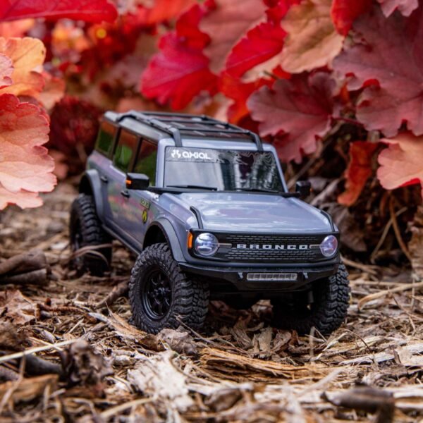 1/30 SCX30 Ford Bronco 4X4 RTR Brushed Rock Crawler (Battery & Charger Included), Gray - Image 3