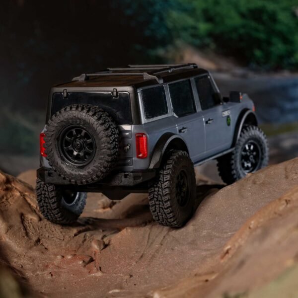 1/30 SCX30 Ford Bronco 4X4 RTR Brushed Rock Crawler (Battery & Charger Included), Gray - Image 4