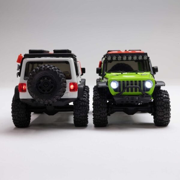 1/30 SCX30 Jeep Wrangler JLU 4X4 RTR Brushed Rock Crawler (Battery & Charger Included), Green - Image 9