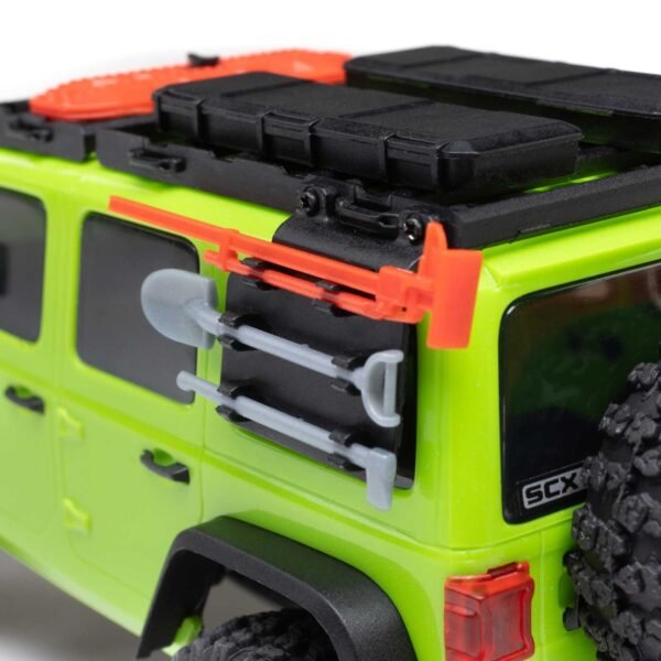 1/30 SCX30 Jeep Wrangler JLU 4X4 RTR Brushed Rock Crawler (Battery & Charger Included), Green - Image 18