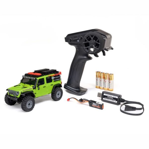 1/30 SCX30 Jeep Wrangler JLU 4X4 RTR Brushed Rock Crawler (Battery & Charger Included), Green - Image 34
