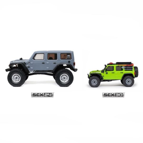 1/30 SCX30 Jeep Wrangler JLU 4X4 RTR Brushed Rock Crawler (Battery & Charger Included), Green - Image 10
