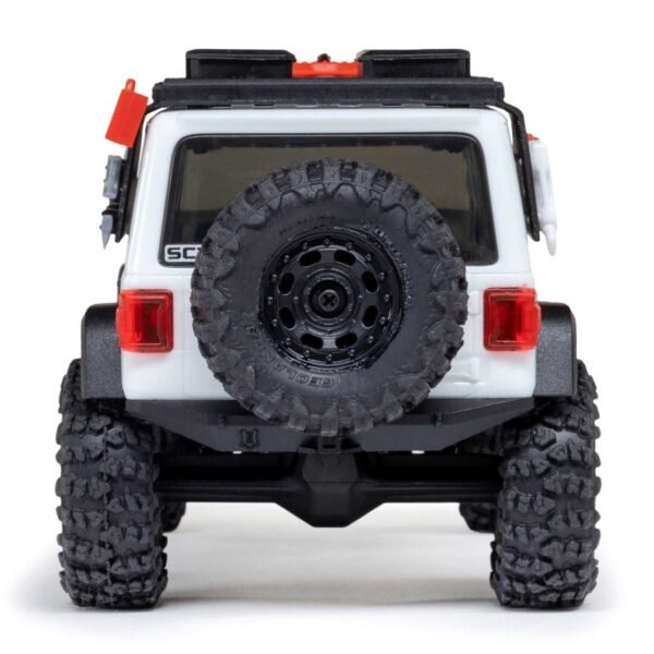 1/30 SCX30 Jeep Wrangler JLU 4X4 RTR Brushed Rock Crawler (Battery & Charger Included), White - Image 24