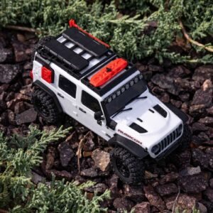 Alternative view of 1/30 SCX30 Jeep Wrangler JLU 4X4 RTR Brushed Rock Crawler (Battery & Charger Included), White