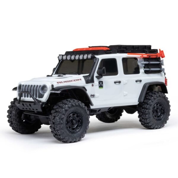 1/30 SCX30 Jeep Wrangler JLU 4X4 RTR Brushed Rock Crawler (Battery & Charger Included), White - Image 23
