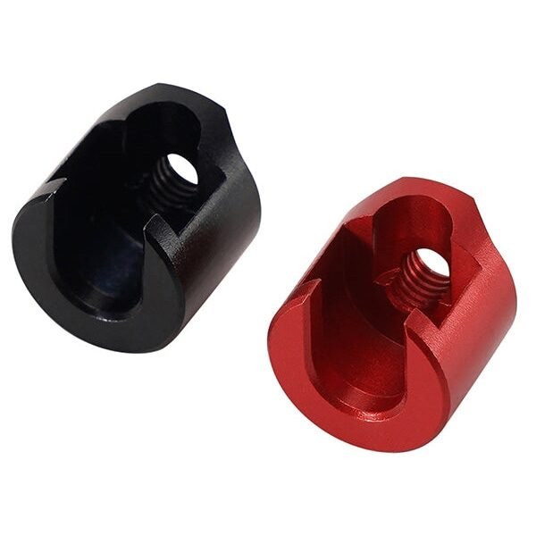 INJORA Heatsink Bullet Plug Connectors Grips with 4mm Bullets (Black, Red) - Image 3