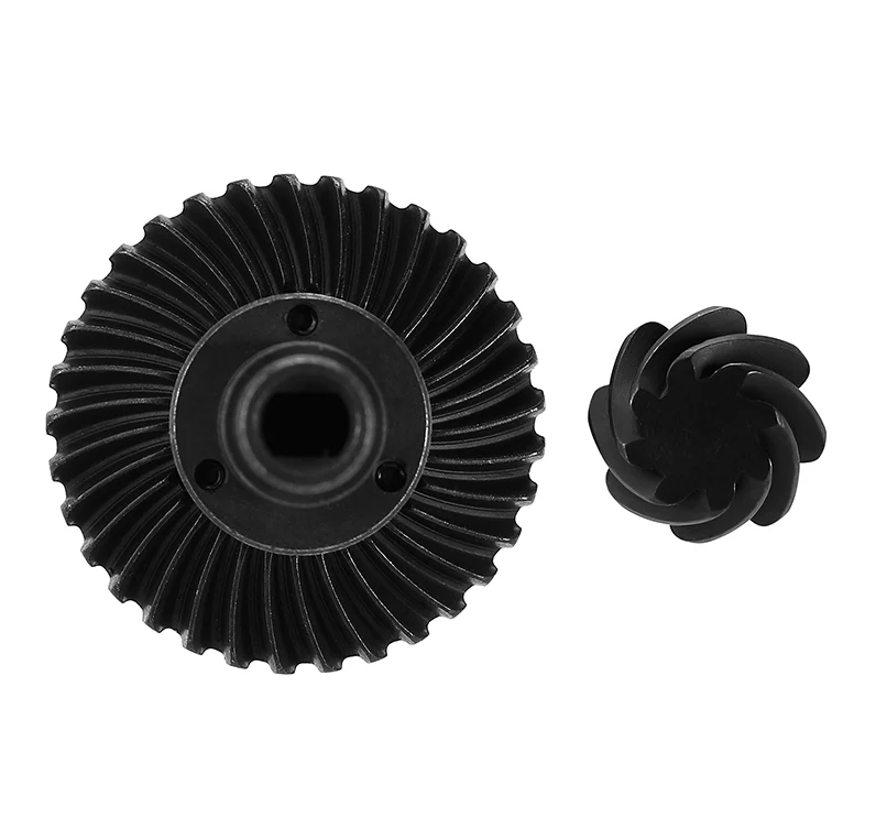 INJORA Steel Helical Gears for SCX10 (8T/33T Gears Underdrive 11%) - Image 4