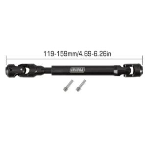 INJORA Steel Heavy-Duty Drive Shaft for 1/10 RC Car Crawler (119-159mm)