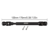 INJORA Steel Heavy-Duty Drive Shaft for 1/10 RC Car Crawler (129-179mm)