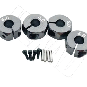ALUMINIUM 12MM WHEEL HUB (6mm Titanium) 4pcs