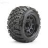 Jetko EX Tyre MT King Cobra Black Wheel 2.8 Hex 12,14,17mm (2)"
