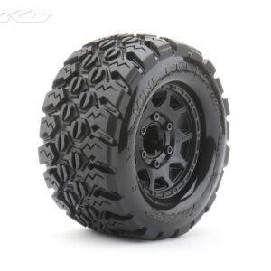Jetko EX Tyre MT King Cobra Black Wheel 2.8 Hex 12,14,17mm (2)"