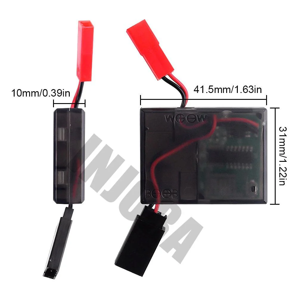 INJORA Wireless Remote Receiver Winch Controller Set for 1/10 RC Crawler - Image 9